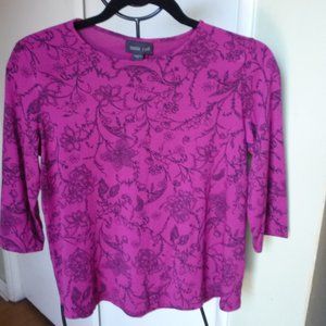 J JILL WOMEN TOP SZ XS 3/4 SLEEVE NW